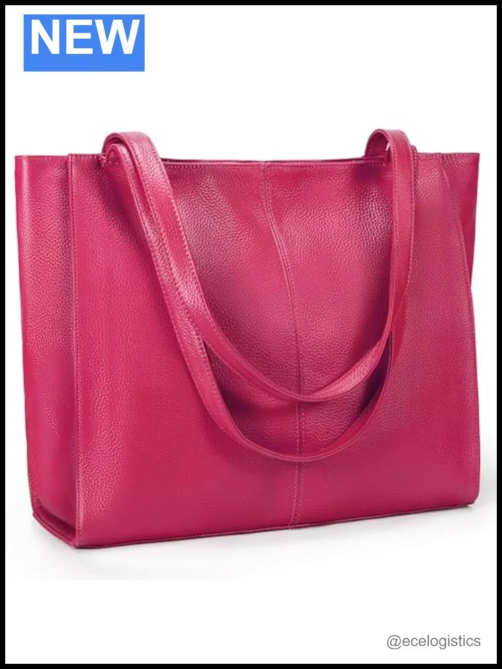Women's Real Leather Large Tote Handbag Shoulder Bag Laptop